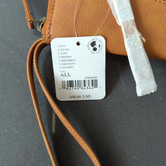 NWT FREE PEOPLE DISTRESSED VEGAN WALLET SS - Picture 3 of 5